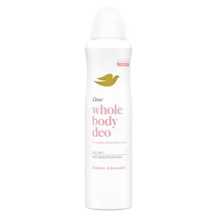 Dove Whole Body Raspberry & Rose Fragrance Deodorant Spray 0% Aluminum Salts