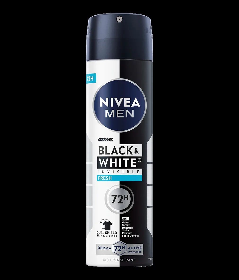 Nivea Men Black & White Invisible Fresh Deodorant Spray 150ml