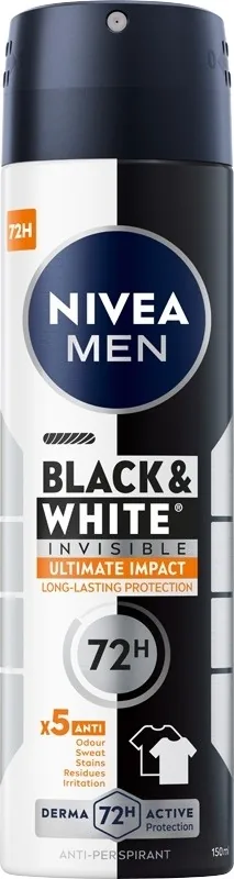 NIVEA Men Black & White Ultimate Impact Deodorant 150ml