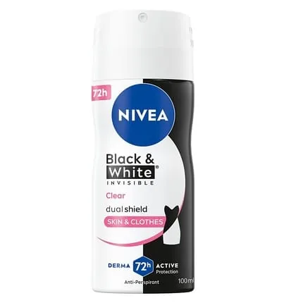 NIVEA Black & White Invisible Clear Antiperspirant 100ml