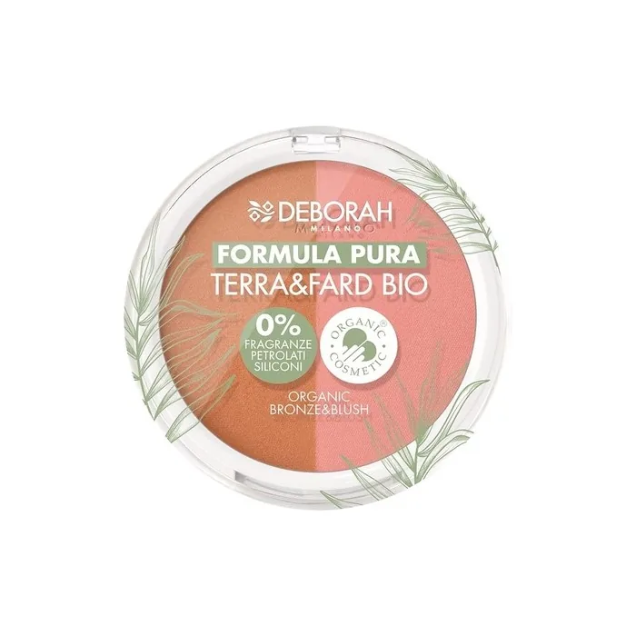 Deborah Terra & Fard Formula Pura Organic and Vegan Raw Materials Warm Complexion Radiant Finish Ideal for Sensitive Skin Colour #2 Medium 9g