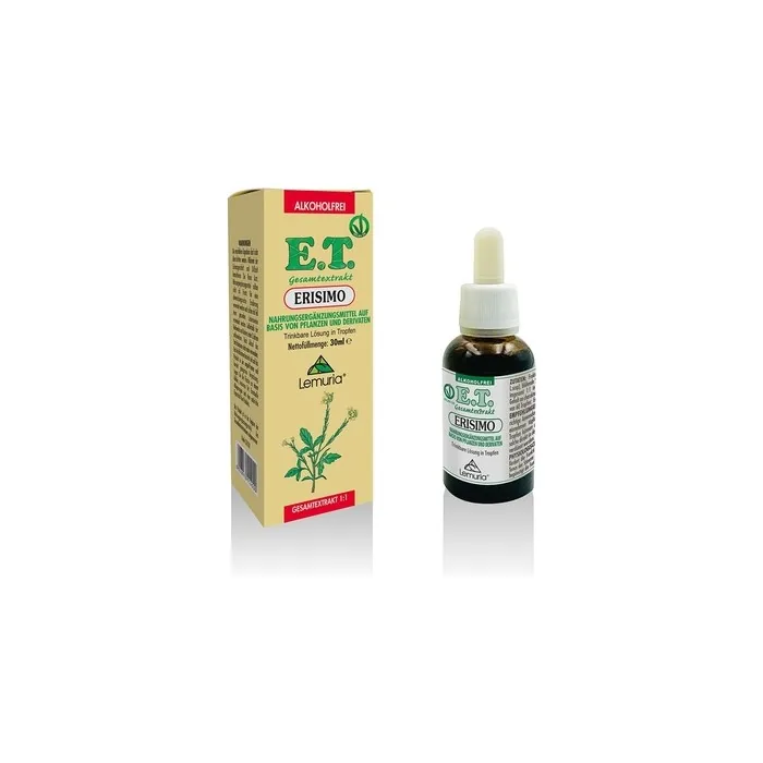 LEMURIA Erisimo E.T. Total Extract Promotes Oropharyngeal Mucous Membrane Functionality Dietary Supplement 30ml - Made in Italy