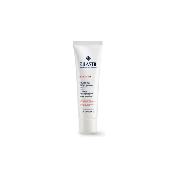 Rilastil Difesa Ds Soothing Antisquame Gel For Face And Scalp With Biotic Pre And Post Rebalancing 30ml