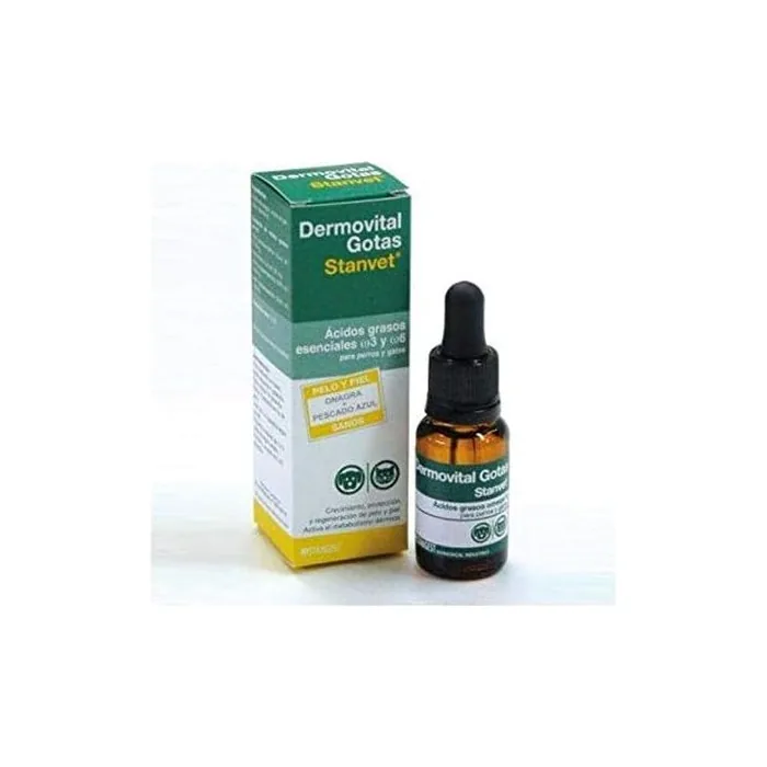 Stangest Dermovital Drops 15ml - Omega 3 & 6 Supplement for Pets