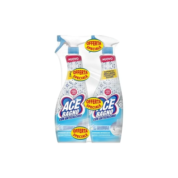 Ace Bathroom Descaler Spray 600 Ml X 2
