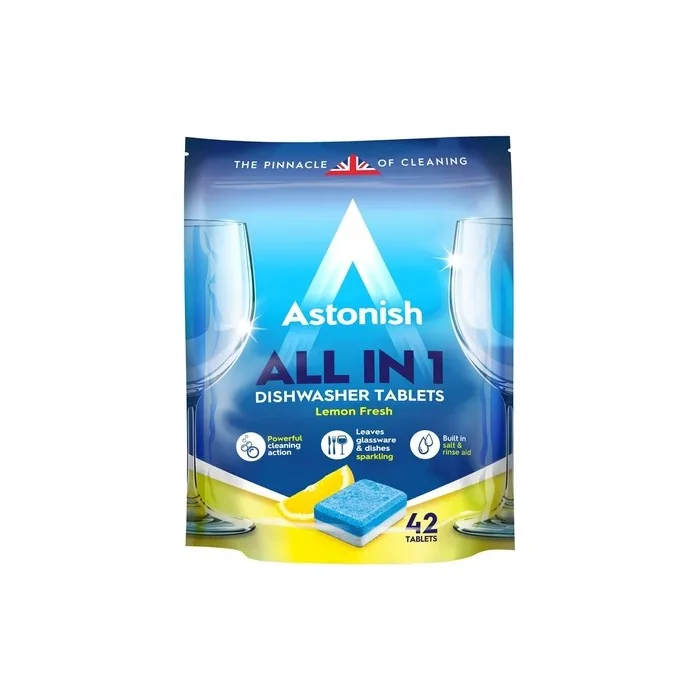 Astonish All In 1 Lemon Fresh Dishwasher Tablets 42 Count