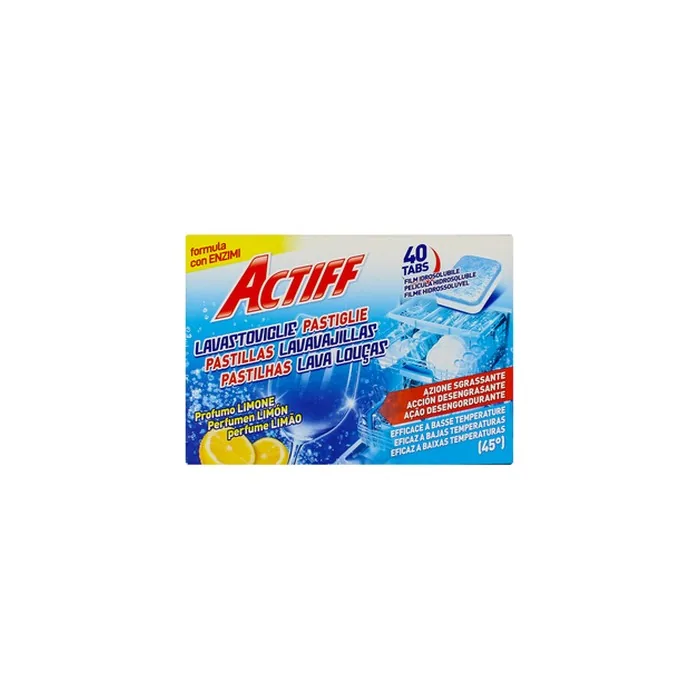 Actiff Dishwasher Tablets Lemon Scent 40 Tabs