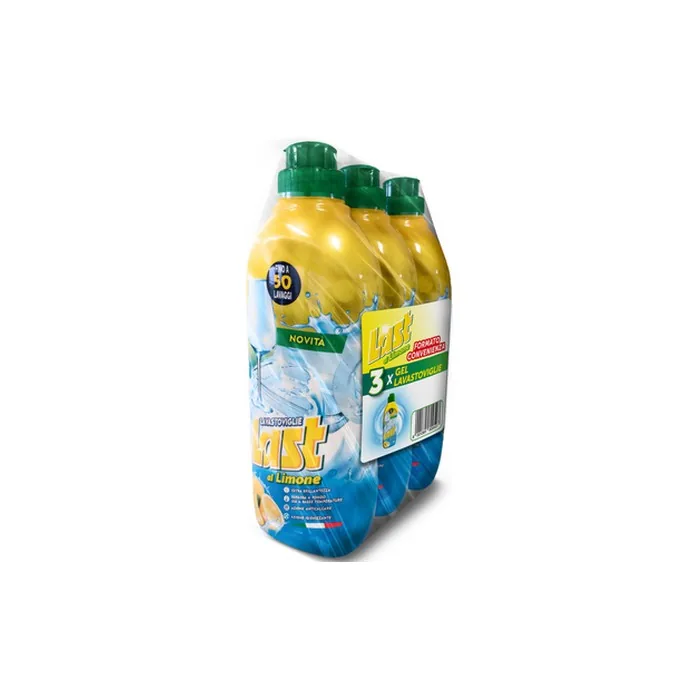 LAST Lemon Dishwashing Gel 650ml - Pack of 3