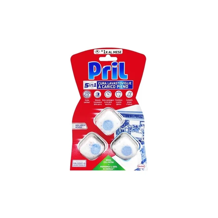 Pril Dishwasher Tabs 5 In 1 Pack Of 3 Full Load Effective Cleaning For Your Dishes