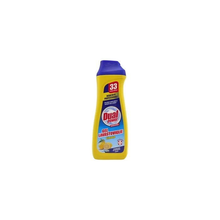 DUAL Power Dishwasher Gel Lemon 660ml