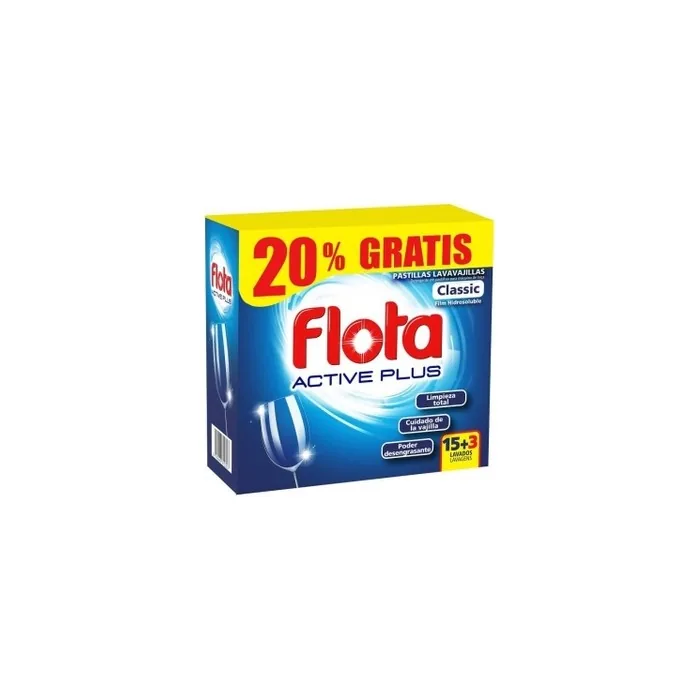 Flota Active Plus Dishwasher Tablets 15+3 - 210g