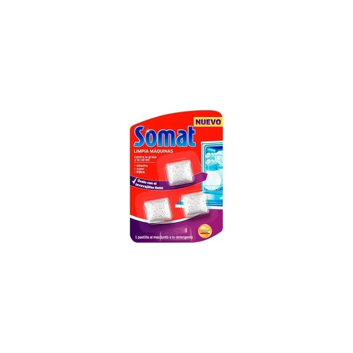 Somat Machine Cleaner 3 Tablets Effective Cleaning For Your Dishwasher