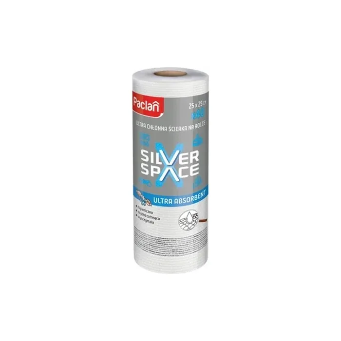 Paclan Silver Space Cloth on a Roll 40 Pieces 25 x 25 cm