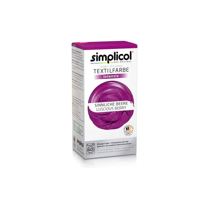 Simplicol Fabric Dye Intensive Luscious Berry Washing Machine Dye Kit 1 Pack 1806