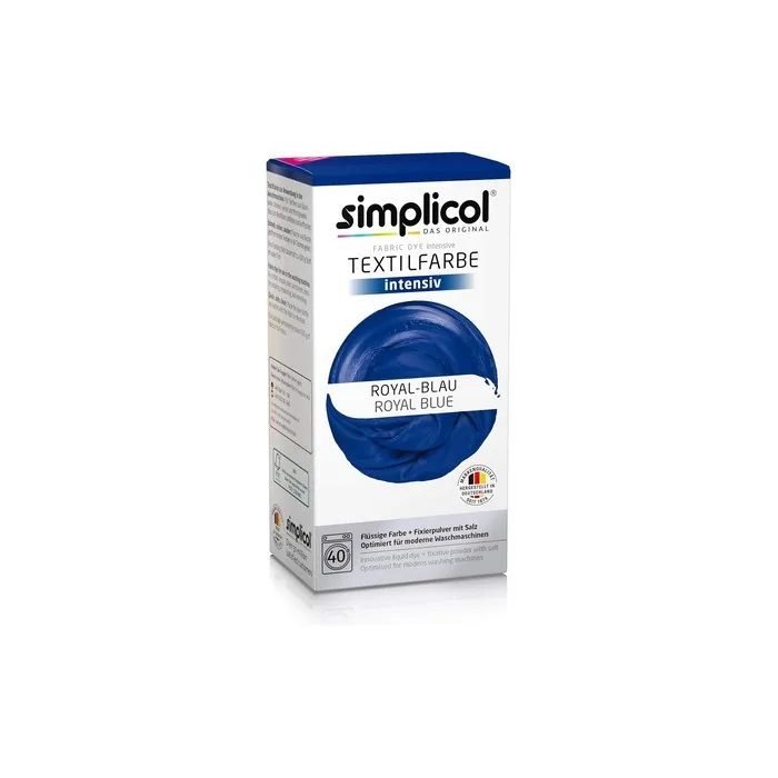 Simplicol Fabric Dye Intensive Royal Blue Washing Machine Dye Kit 1 Pack 1809