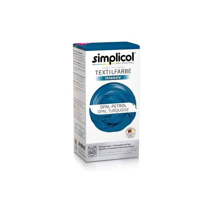 Simplicol Fabric Dye Intensive Opal Turquoise Washing Machine Dye Kit 1 Pack 1811