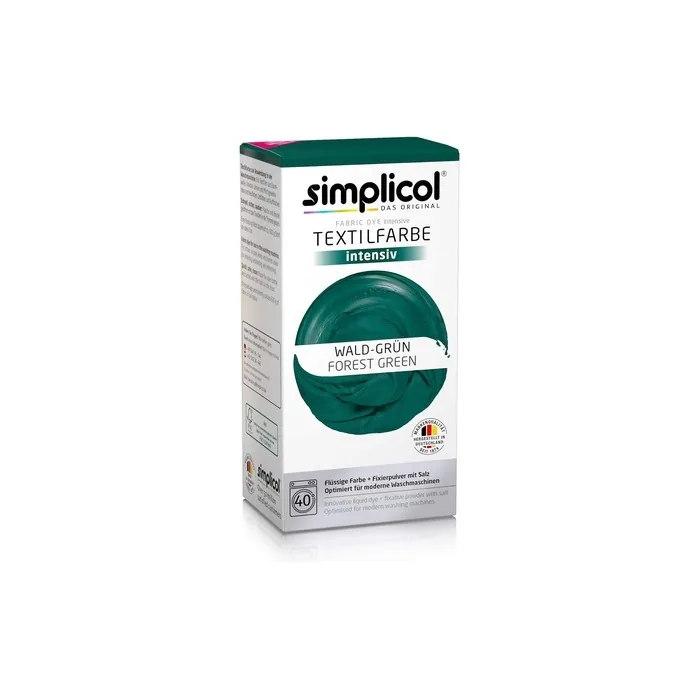 Simplicol Fabric Dye Intensive Forest Green Washing Machine Dye Kit 1 Pack 1812
