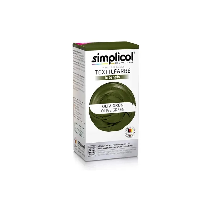 Simplicol Fabric Dye Intensive Olive Green Washing Machine Dye Kit 1 Pack 1814