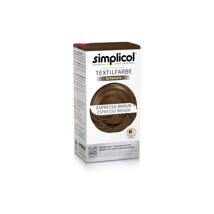 Simplicol Fabric Dye Intensive Espresso Brown Washing Machine Dye Kit 1 Pack
