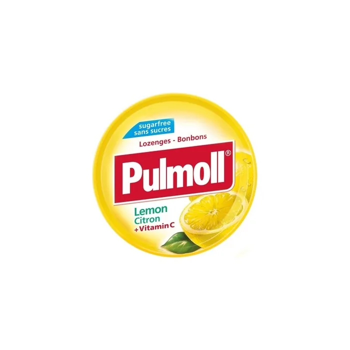 Pulmoll Lemon and Vitamin C Sugar Free Tablets 45g