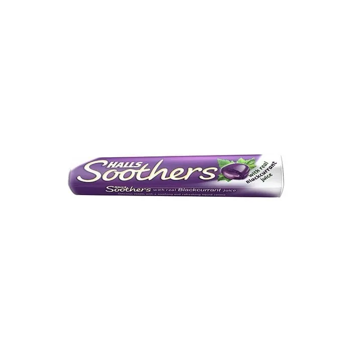 Halls Soothers Blackcurrant Lozenges with Liquid Centre 45g
