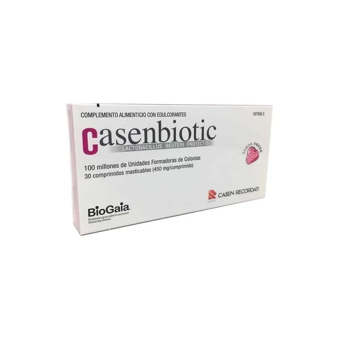 Casen Recordati Casenbiotic 30 Comp Strawberry Flavor