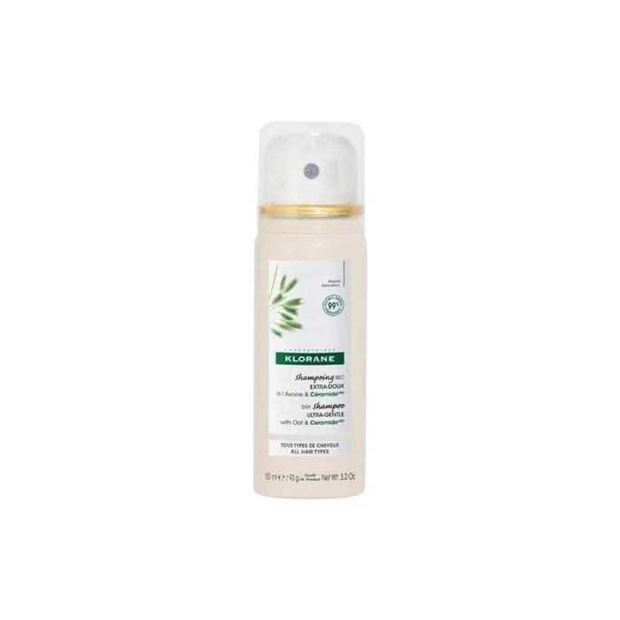 Klorane Dry Shampoo with Oat and Ceramide 50ml - All Hair Types