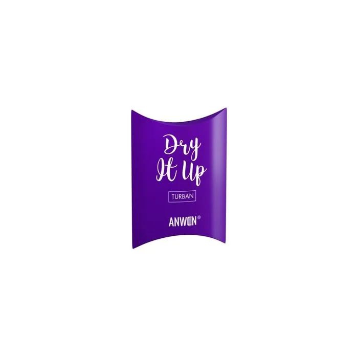 Anwen Dry It Up Hair Turban Dark Violet - One Size