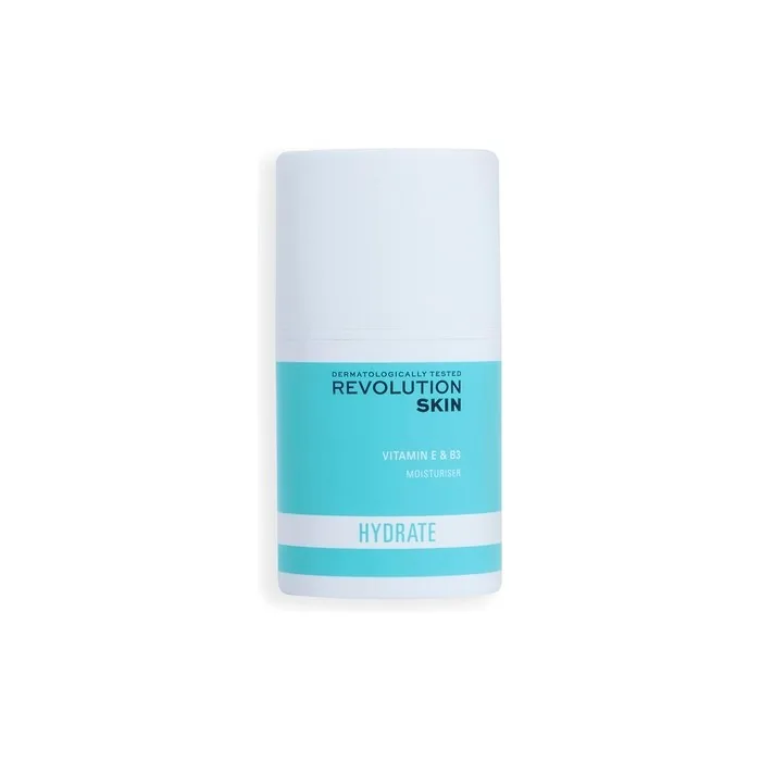 Revolution Skincare London Face Moisturizer for Dry and Rough Skin with Vitamin E and B3 50ml