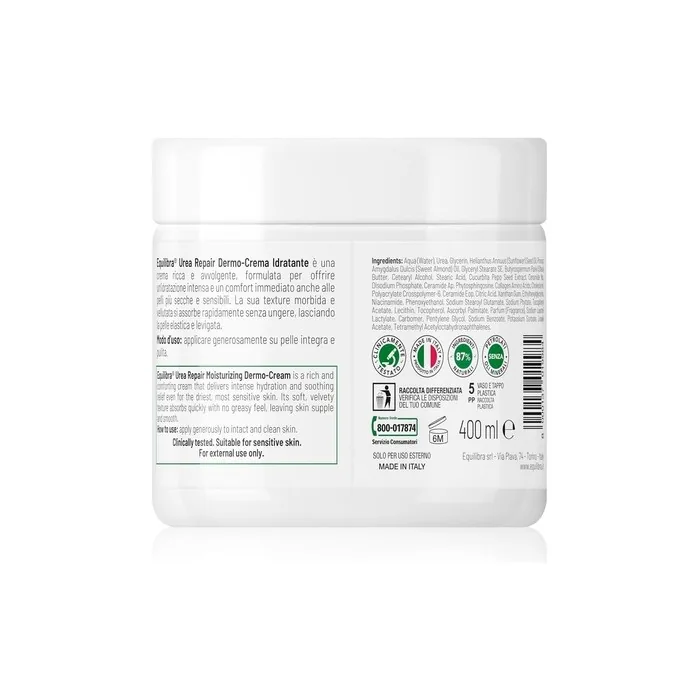 Equilibra Moisturizing Cream Urea Repair for Dry, Rough, and Uneven Skin
