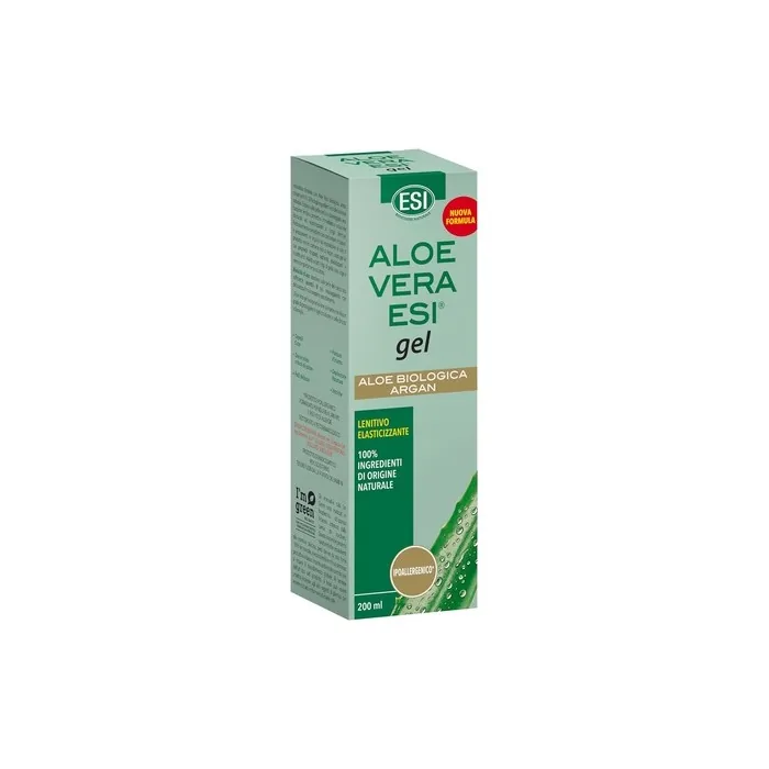 ESI Aloe Vera Gel with Argan Oil Moisturizes and Soothes Dry or Irritated Skin from Sun Exposure Suitable for All Skin Types 200ml