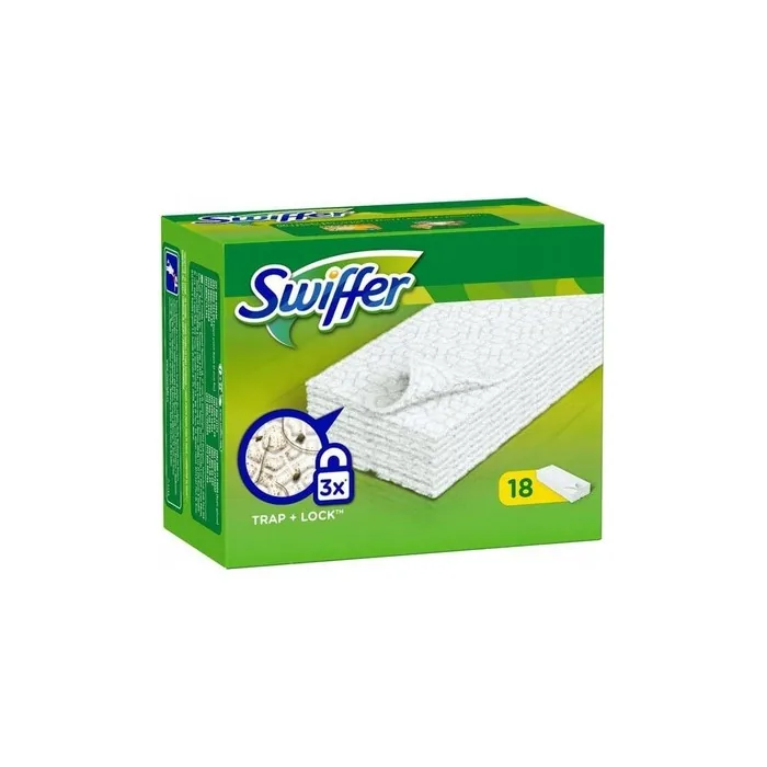 Procter & Gamble Swiffer Dry Wet Cloths For Mop 18 Pieces Refill 12