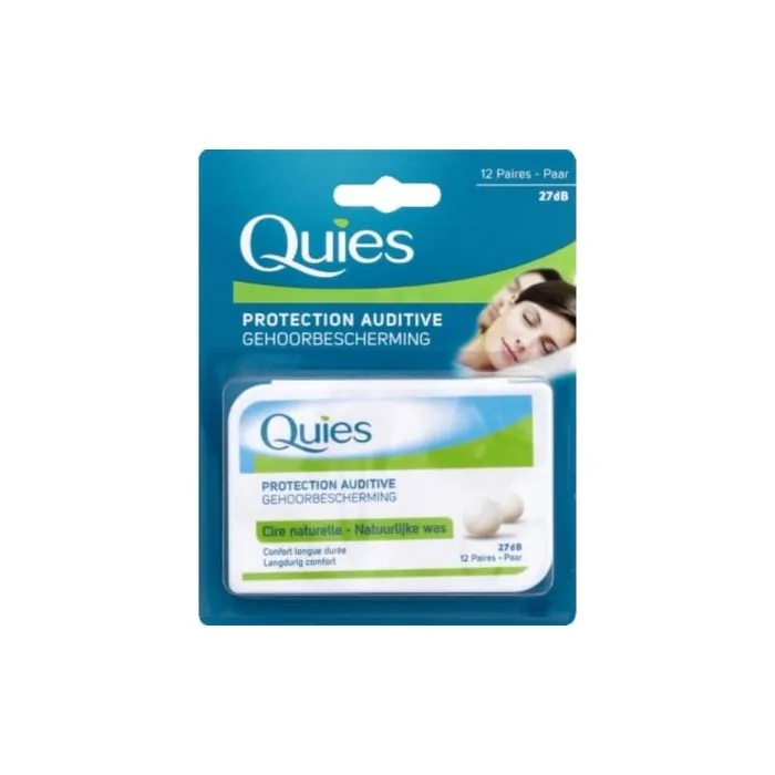 Quies Natural Wax Earplugs 12 Pairs