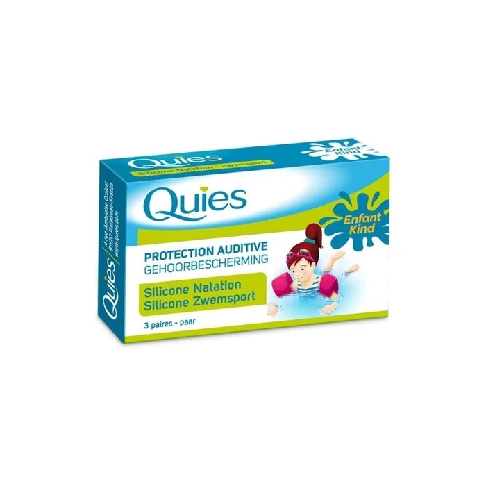 Quies Pair Of Protection Auditive Silicone Earplugs Pack Of 3