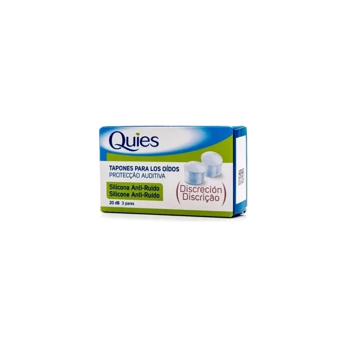 Quies Quies Silicone Earplugs Noise Cancelling 6 Units