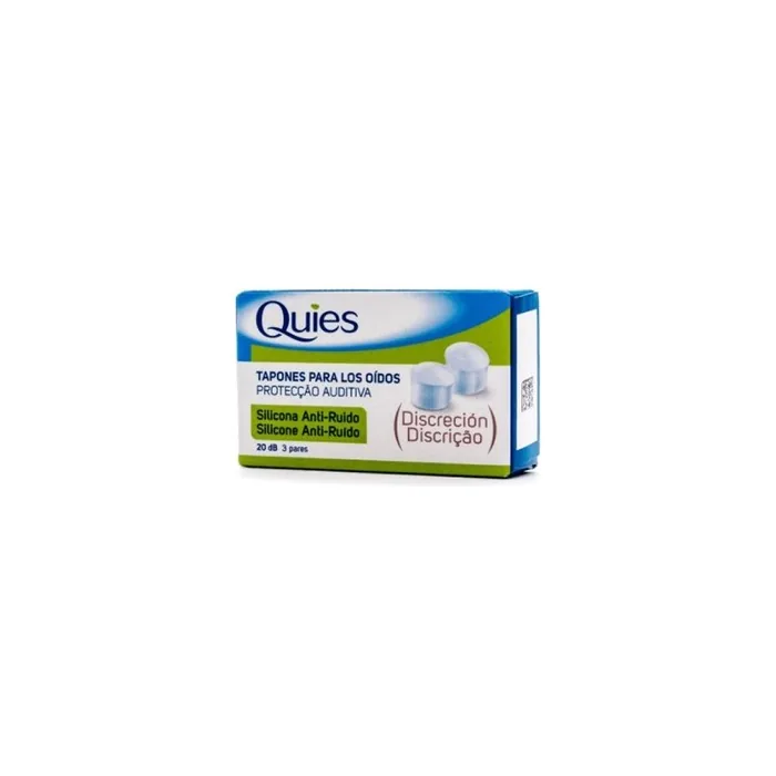 Quies Anti-Noise Silicone Plugs 6 Units