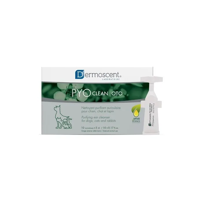 Pyoclean Oto Cat & Dog Ear Cleaner Solution - Dog Ear Drops to Stop Wax Build-Up