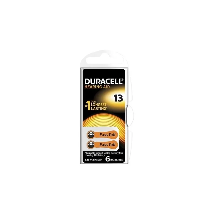 Duracell Hearing Aid Battery Zincair Da13