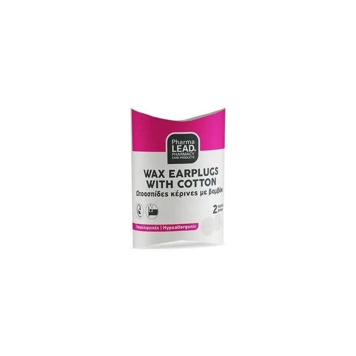 Pharmalead Wax Earplugs With Cotton - 2 Pieces