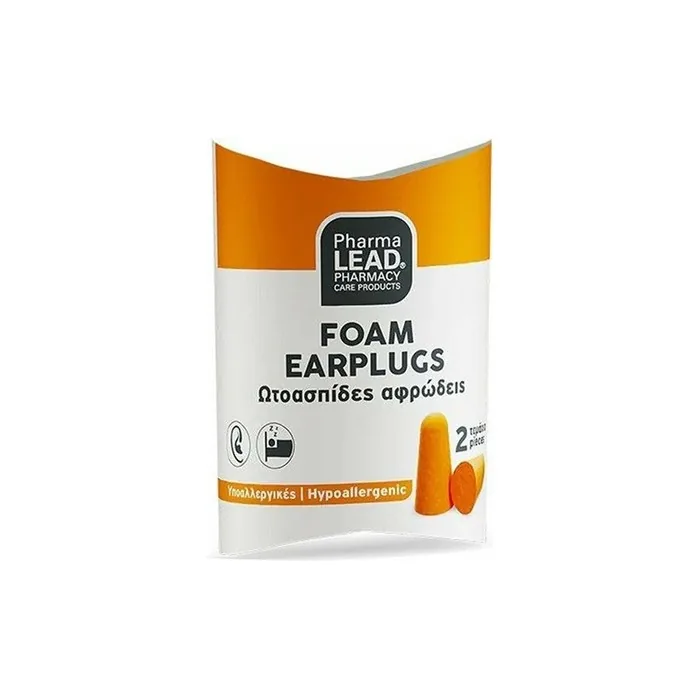 Pharmalead Foam Earplugs, 2 Pieces