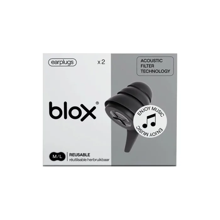 Blox Earplugs for Music Black