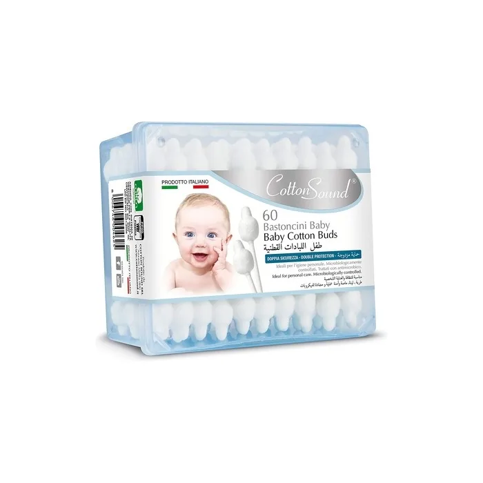 Cotton Sound Ears 60 Pieces Baby Product for Personal Hygiene