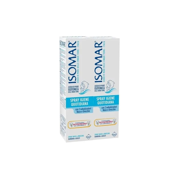 Isomar Daily Hygiene Spray Nasal and Ear Cleaning Solution 100ml - Pack of 2