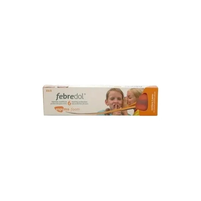 Febredol Foam Earplugs 6 Units