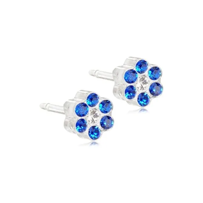 Blomdahl Nickel Free Medical Plastic 5mm Daisy Stud Earrings