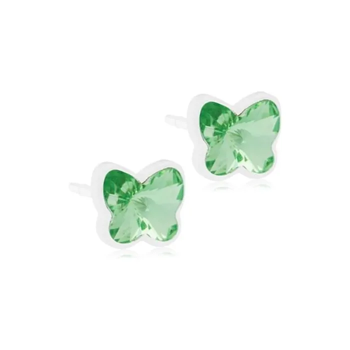 Blomdahl Nickel Free Medical Plastic 5mm Butterfly Stud Earrings