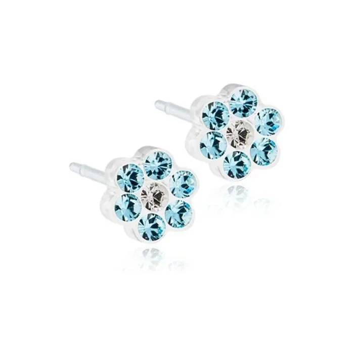 Blomdahl Nickel Free Medical Plastic 5mm Daisy Stud Earrings