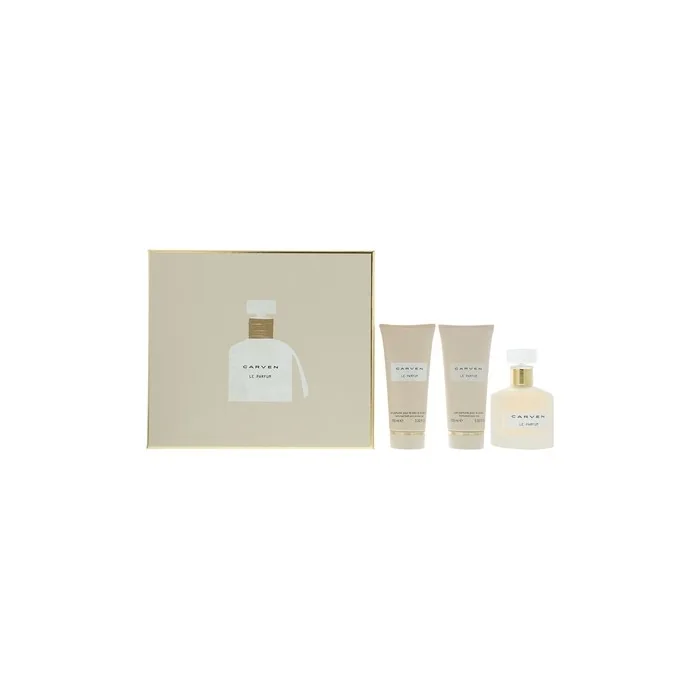 Carven Le Parfum Eau De Parfum 100ml Body Lotion Shower Gel 100ml For Women