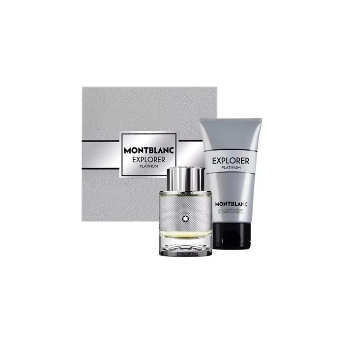 Mont Blanc Explorer Platinum Eau De Parfum Spray 60ml + Shower Gel 100ml