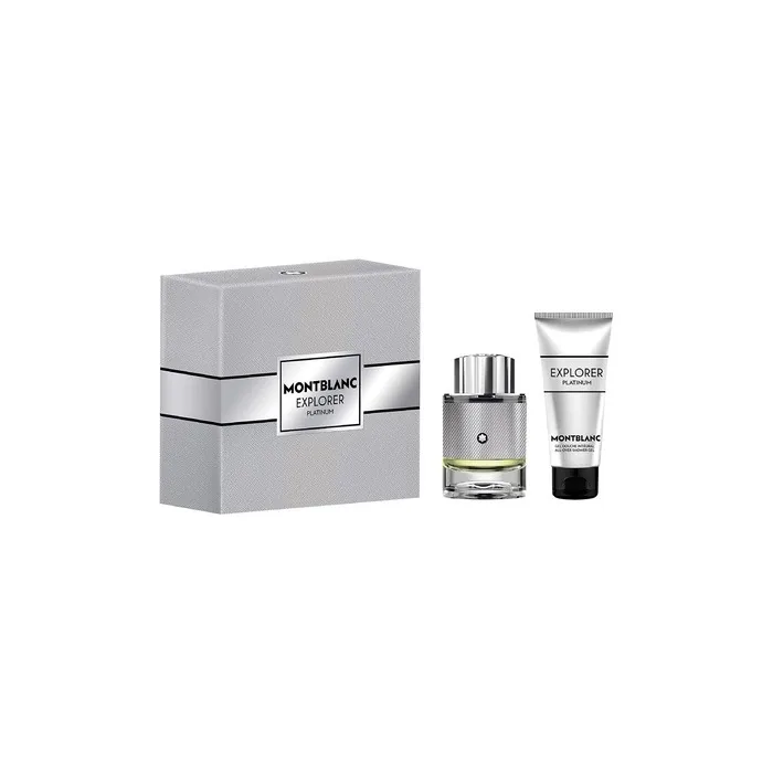 Mont Blanc Explorer Platinum Eau De Parfum Spray 60ml + Shower Gel 100ml